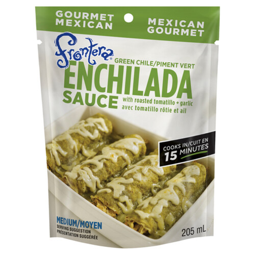 Frontera Green Chili Medium Enchilada Sauce With Roasted Tomatillo