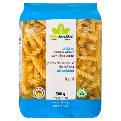 Bioitalia Organic Pasta Fusilli Durum Wheat Semolina 500 g
