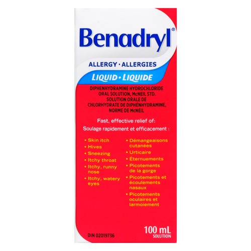 Benadryl Liquid Allergy Relief  100 ml