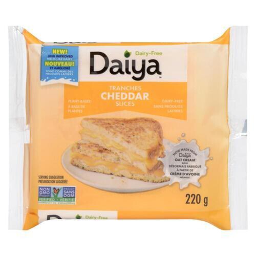 Daiya Dairy-Free Vegan Sliced Cheese Cheddar Flavour 220 g