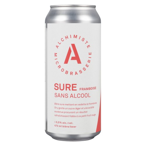 Alchimiste Alcohol-Free Beer Sour Strawberry 473 ml