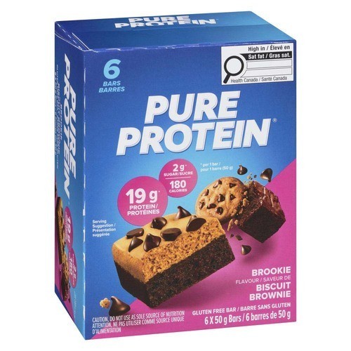 Pure Protein Gluten-Free Bar Brookie Biscuit Brownie 6 x 50 g