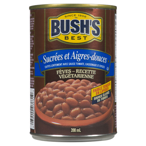 Bush's Best Vegetarian Baked Beans Sweet & Tangy 398 ml