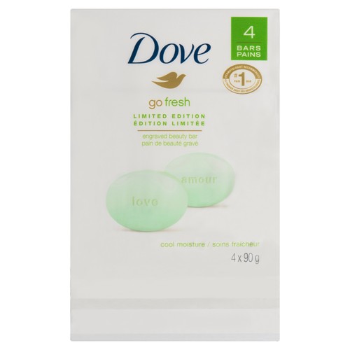 Dove Cool Moisture Bar Soap 4 x 90 g