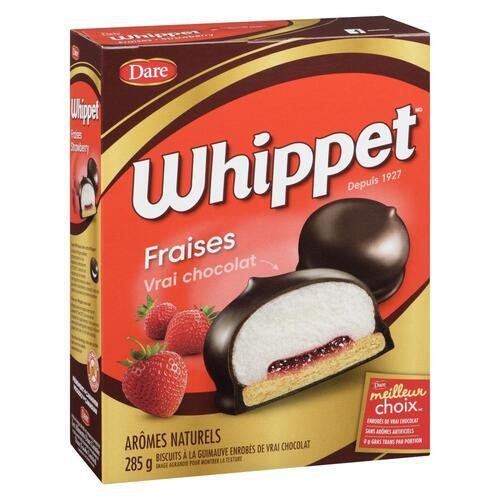 Dare Whippet Chocolate Covered Marshmallow Cookies Strawberry 285 g
