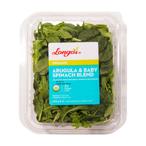 Longo's Organic Arugula And Baby Spinach Blend 142 g