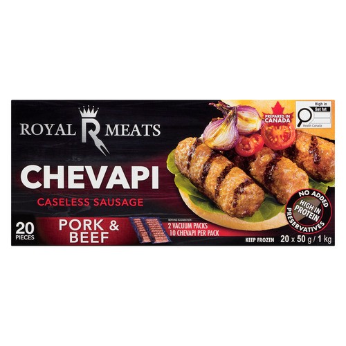 Royal Frozen pork & beef chevaps