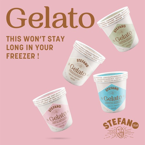 Stefano Faita Gelato Italian Style Vanilla 500 ml