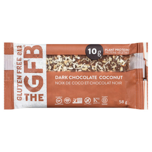 The GFB Gluten-Free Bar Dark Chocolate Coconut 58 g