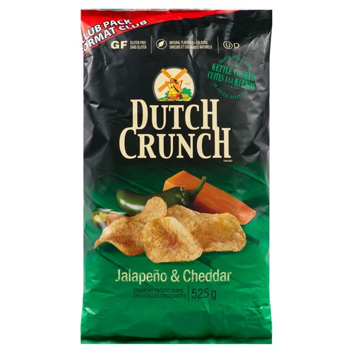 Old Dutch Kettle Cooked Chips Jalapeño Cheddar 525 g