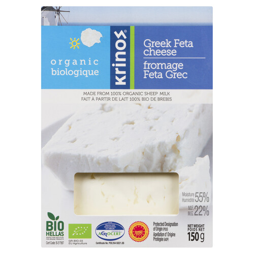 Krinos Organic Cheese Greek Feta 150 g