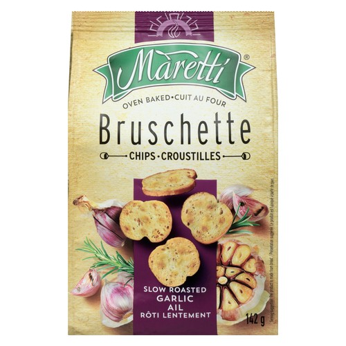 Maretti Bruschette Chips Slow Roasted Garlic 142 g