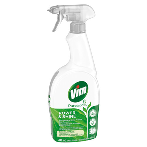 Vim Pureboost Multi-Purpose Spray Power & Shine Anti-Bacterial Disinfectant 700 ml