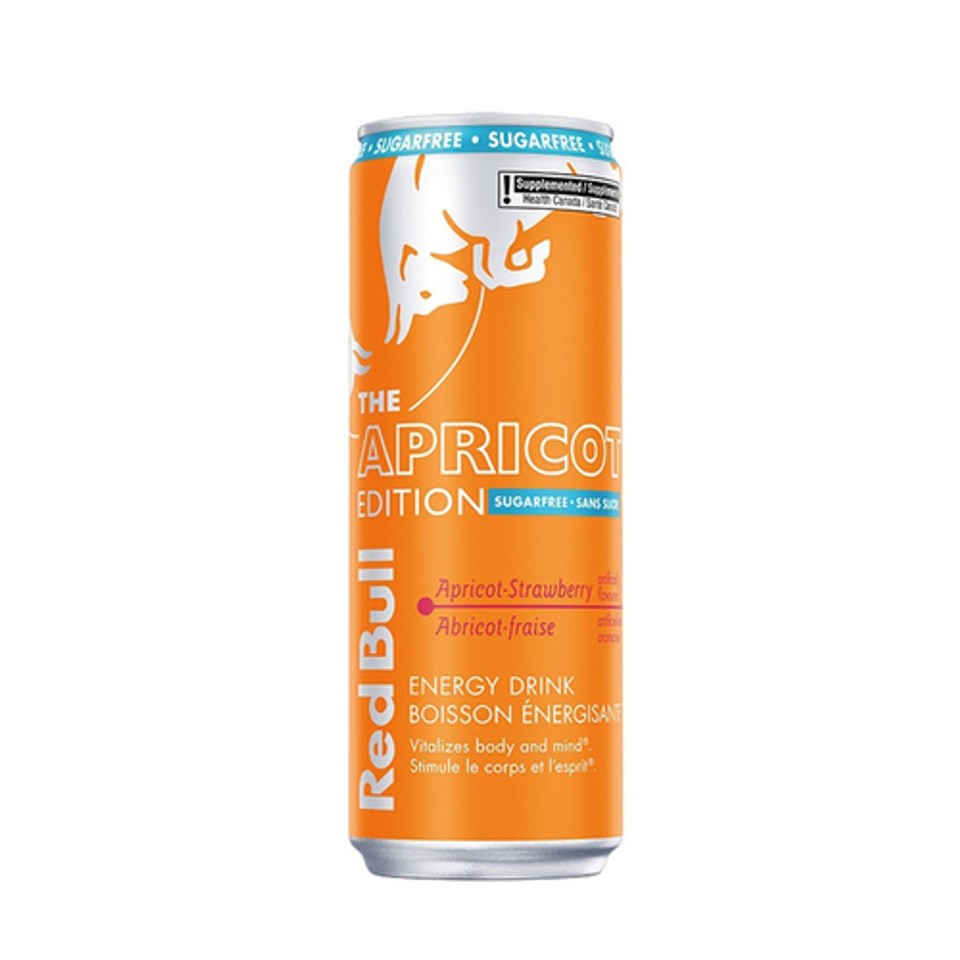 Red Bull Sugar Free Energy Drink Apricot Edition 355 Ml can Voil 