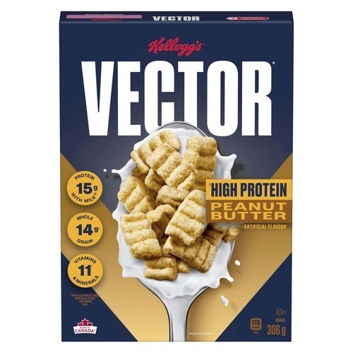 Kellogg's Vector Cereal Peanut Butter 306 g