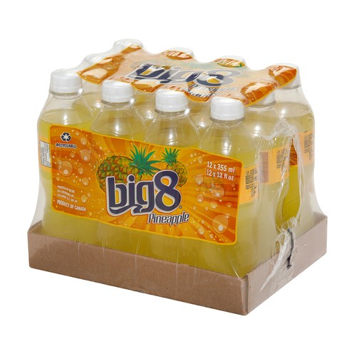 Big 8 Soft Drink Pineapple 12 x 355 ml (bottles)