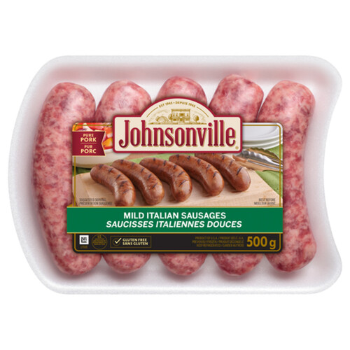 Johnsonville Gluten-Free Frozen Sausage Mild Italian 500 g