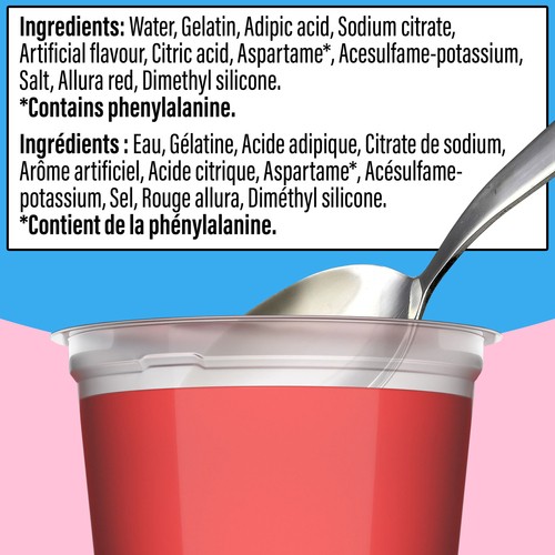 Jell-O Sugar-Free Gel Snacks Strawberry 356 g