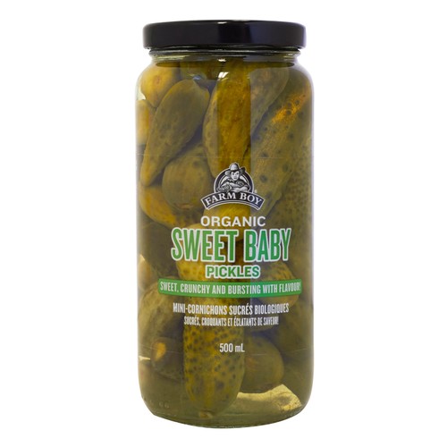 Farm Boy Organic Pickles Sweet Baby Dill 500 ml