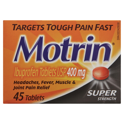 Motrin Ibuprofen Easy Swallow 300 mg Tablets 45 EA