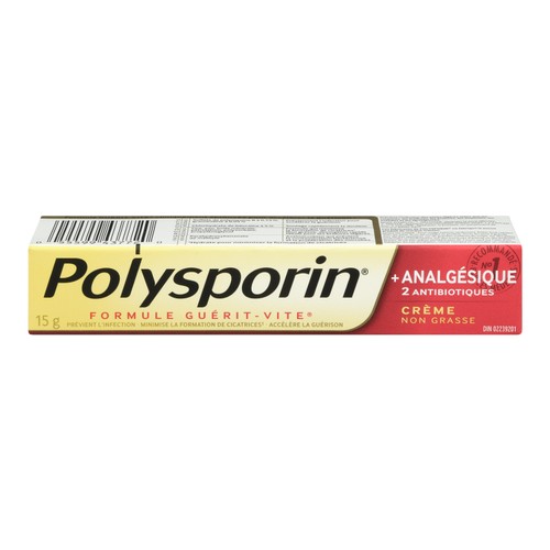 Polysporin Heal-Fast Formula Pain Relief Cream 15 g