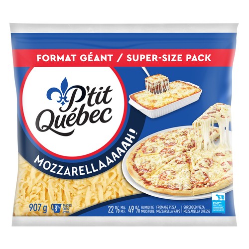 P'tit Québec Shredded Cheese Mozzarellaaaaah! 907 g