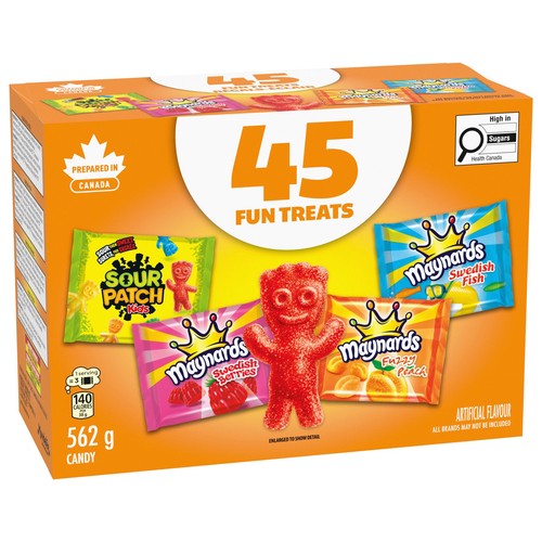 Maynards Candy Assortment For Halloween 45 Fun Treat Pouches 562 G