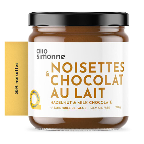 Allo Simonne Spread Hazelnut Milk Chocolate 220 g