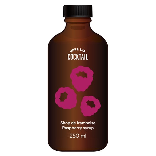 Monsieur Cocktail Syrup Raspberry 250 ml (bottle)