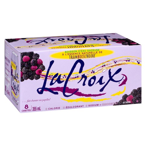 La Croix Sparkling Water Black Razzberry 8 x 355 ml (cans)