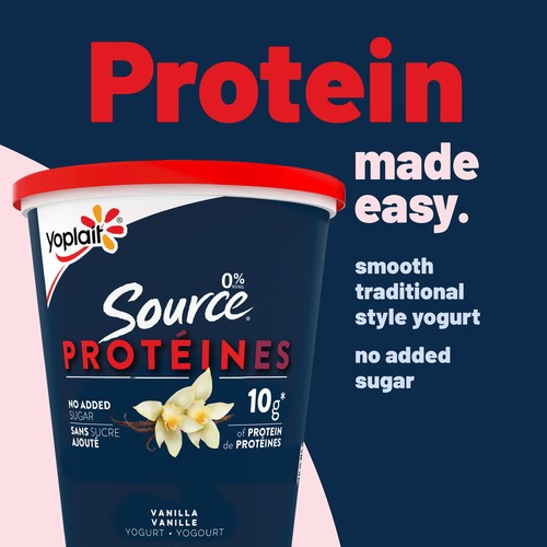 Yoplait 0% Yogurt Source Protein Vanilla 650 g