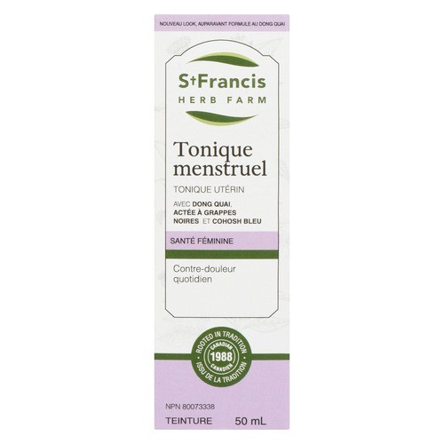 St. Francis Herb Farm Organic Herbal Remedies Tincture Menstrual Tonic 50 ml