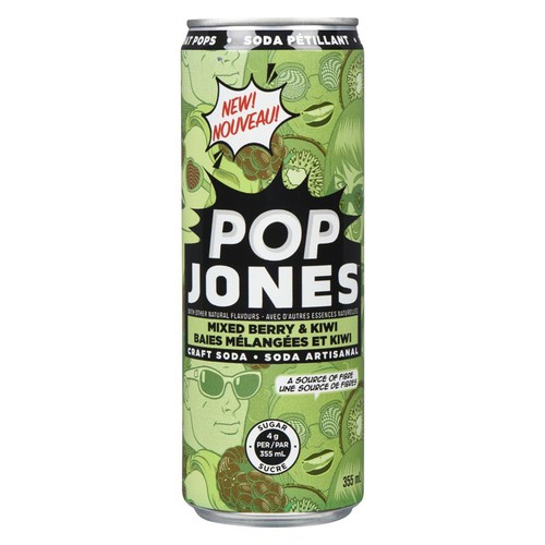 Jones Prebiotic Soft Drink Berry Kiwi 355 ml (can)