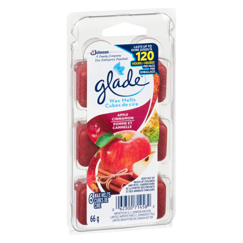 Glade Wax Melt Refills Air Freshener Apple Cinnamon 6 Melts 66 g