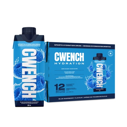 Cwench Hydration Sports Drink Blue Raspberry 500 ml