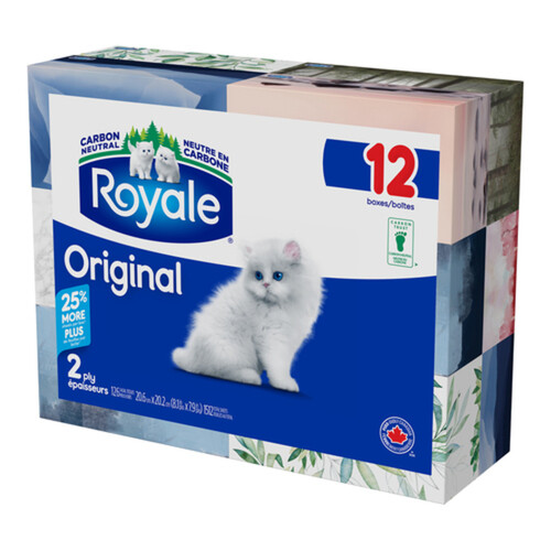 Royale Facial Tissue 2-Ply 12 Boxes x 126 Sheets