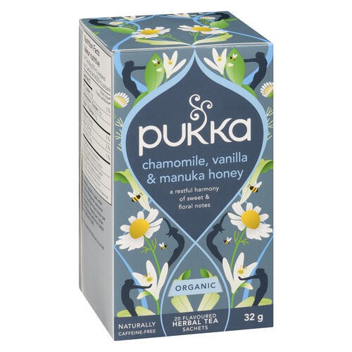 Pukka Organic Herbal Tea Chamomile Vanilla & Manuka Honey 20 Tea Bags