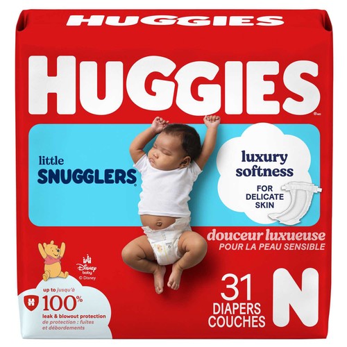 Huggies Little Snugglers Diapers New Born 31 Count