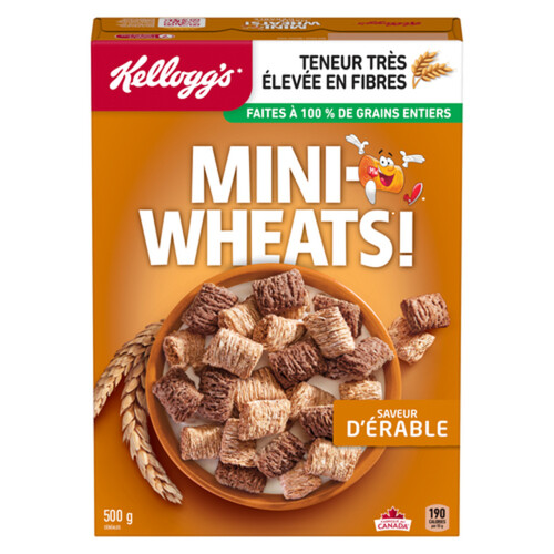 Kellogg's Mini Wheats Cereal Maple 500 g
