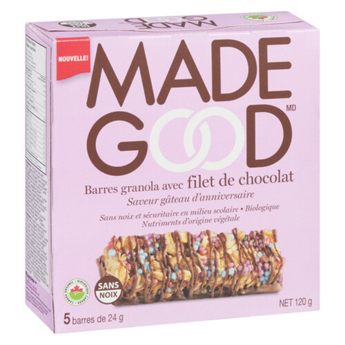 MadeGood Organic Granola Bar Birthday Cake 120 g