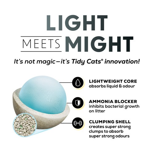 Tidy Cats Cat Litter Light Weight 4-in-1 Strength Multi-Cat 2.72 kg