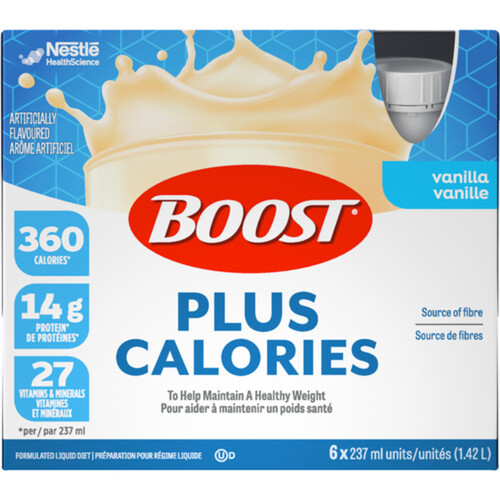 Nestle Health Science Boost Meal Replacement Diet Drink Vanilla 6 x 237 ml