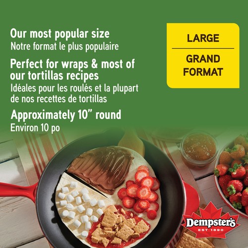 Dempster’s Tortillas Spinach 10-Inch 426 g