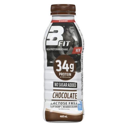BFIT High Protein Milkshake No Sugar Added Chocolate 460 ml