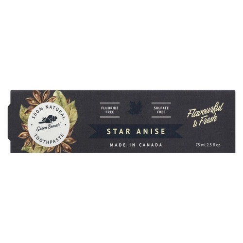 Green Beaver 100% Natural Toothpaste Star Anise 75 ml