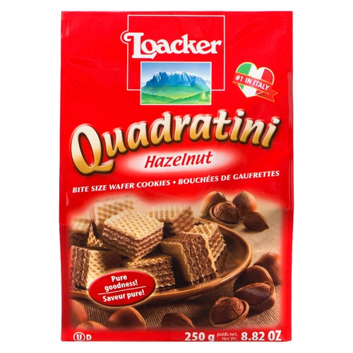 Loacker Quadratini Wafers Hazelnut 250 g
