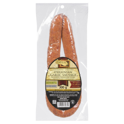 Harvest Meats Garlic Naturally Smoked Ukrainian Sausage 300 g