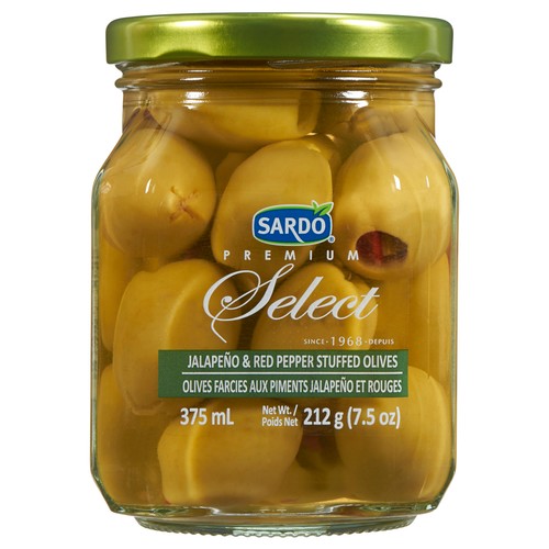Sardo Olives Stuffed with Jalapeno Red Pepper 375 ml