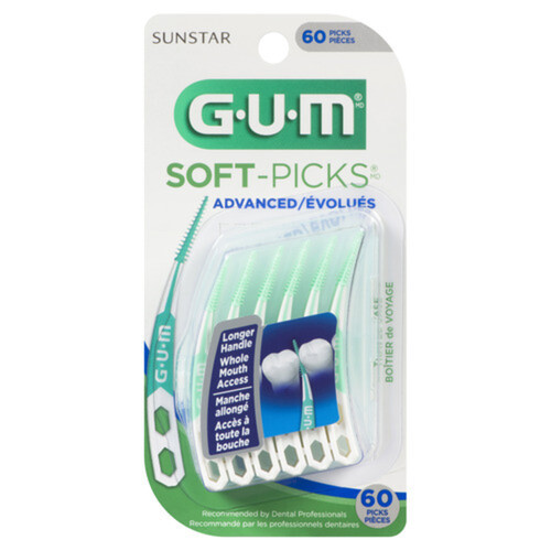 GUM Soft Picks Advanced 60 Count