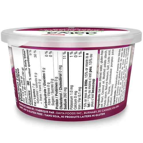 Daiya Foods Plant Based Goat Cheeze Flavour Crumbles 170 g
